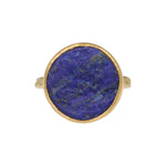 Rough Lapis Ring in 18k & 22k Yellow Gold