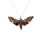 Sphinx Moth Pendant in Bronze