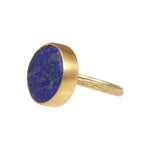 Rough Lapis Ring in 18k & 22k Yellow Gold