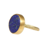 Rough Lapis Ring in 18k & 22k Yellow Gold