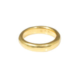 4mm Half Round Burnished Band in 22k Gold