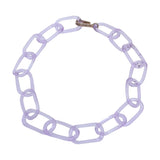 Medium Lilac Oval Choker Necklace