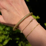 Encrusted Diamond Bracelet in 14k yellow gold