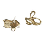 Banksia Post Earrings in Yellow Bronze