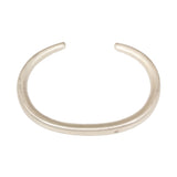Plain Cuff in Silver with (1) White Diamond