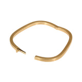 Cushion Shaped Hinged Bangle in 18k Gold