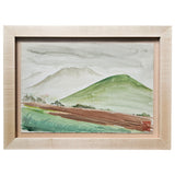 Small Painting #9 - Green Mountain in Maple Frame