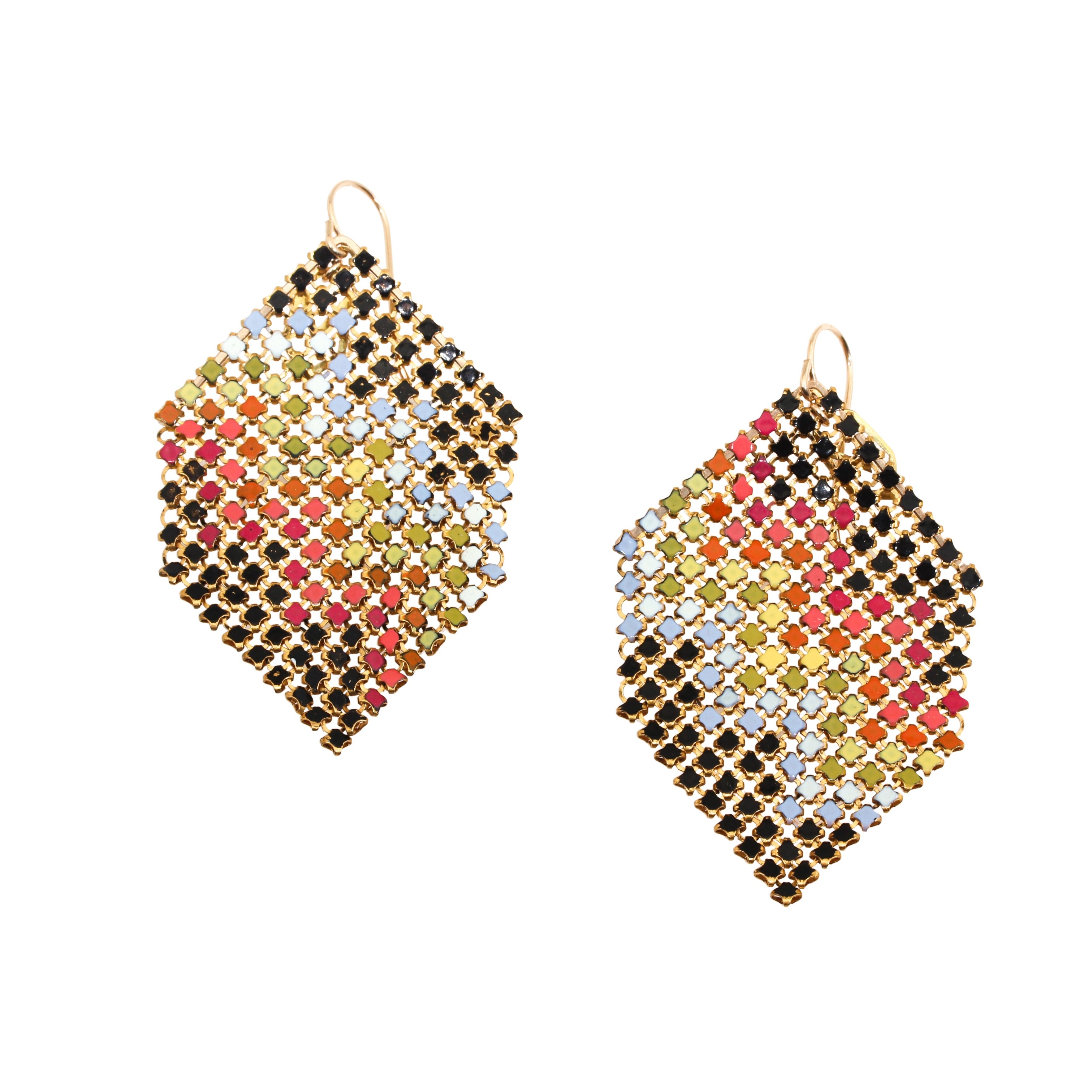 Rainbow Mesh Earrings