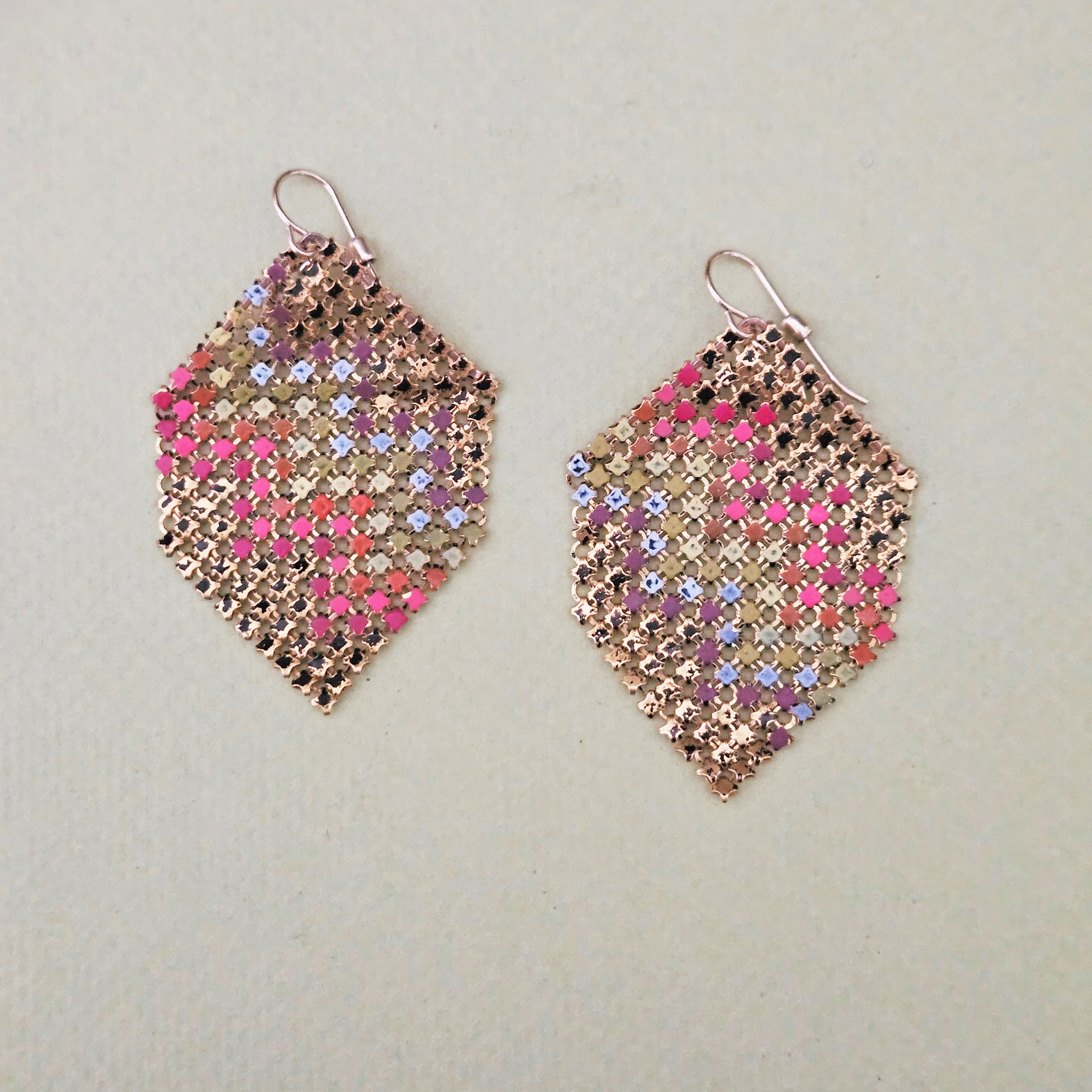 Rainbow Mesh Earrings