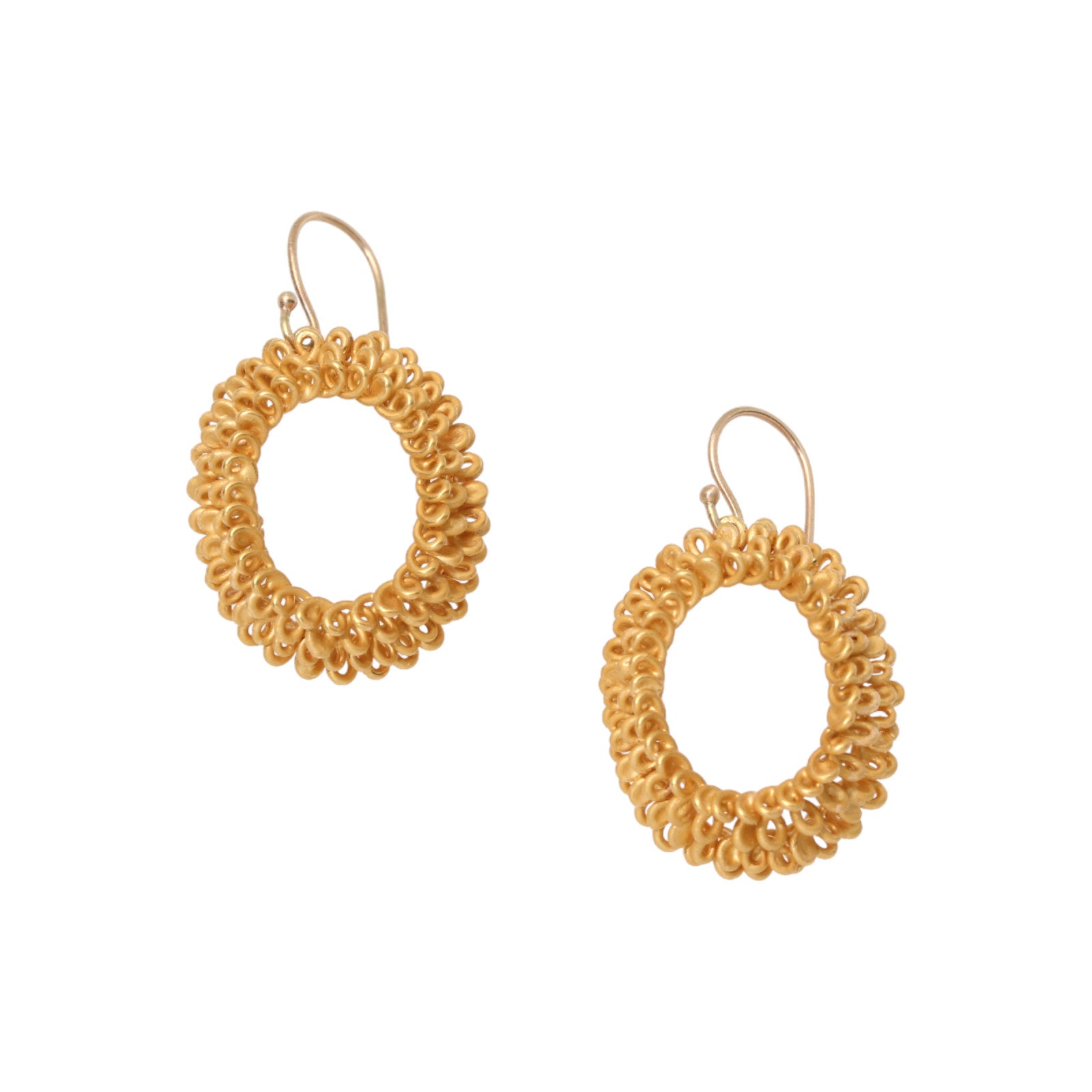Coil Earrings - Large Oval