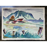 Medium Watercolor Painting #32 (DOUBLE SIDED W/ SIGNATURE)