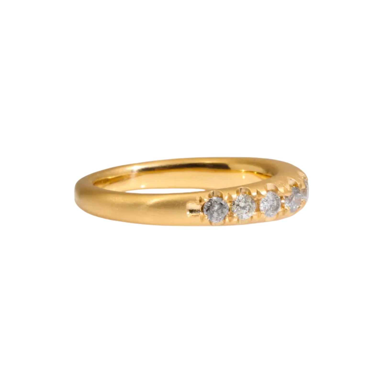 Inanna with Grey Diamonds in 18k Yellow Gold