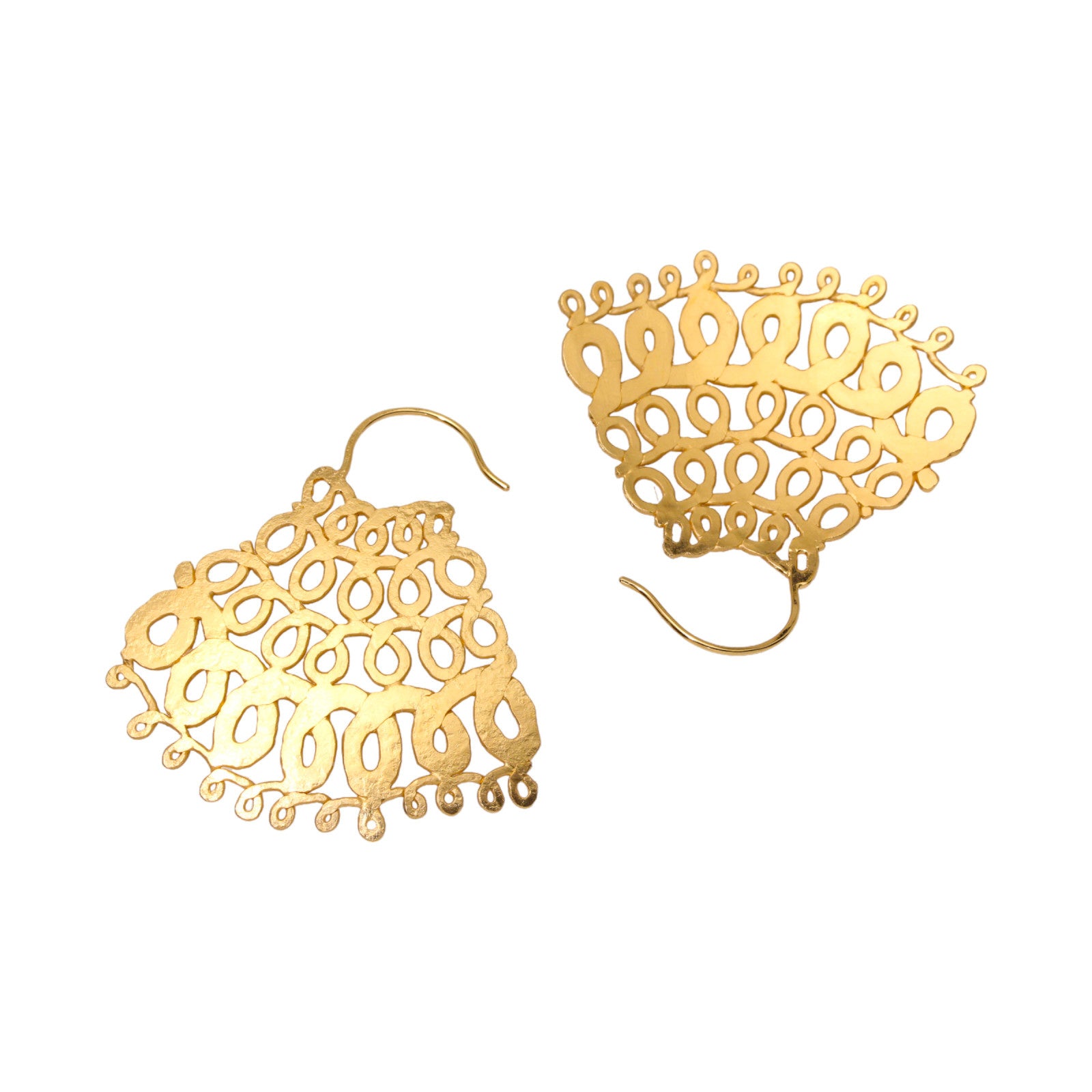 Gold Spiral Earrings - Small