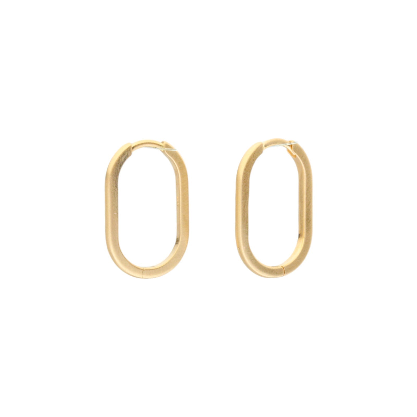 Medium Cushion Hoops in 14k Yellow Gold