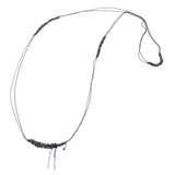 Spaced Bare Chain Necklace in Silver + Azul