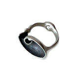 Slide Ring in Oxidized Silver