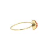 Spessartine Garnet Crystal Ring in 18k Gold