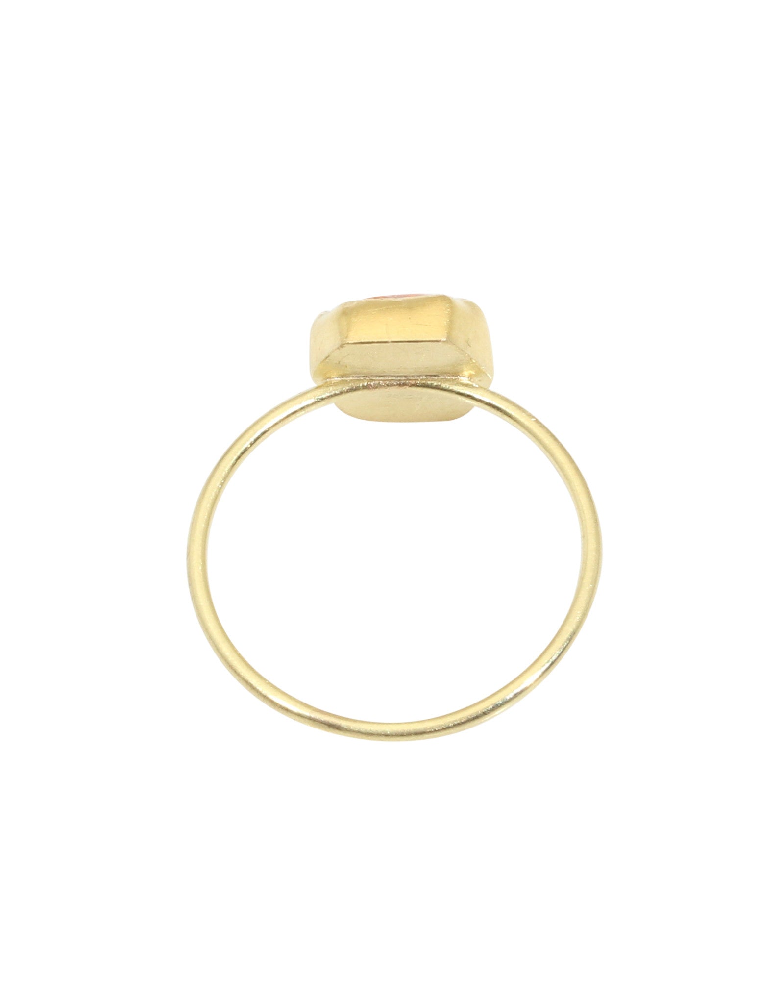 Spessartine Garnet Crystal Ring in 18k Gold