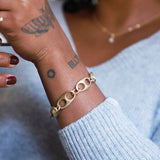 Marina Link Bracelet in 10k Yellow Gold