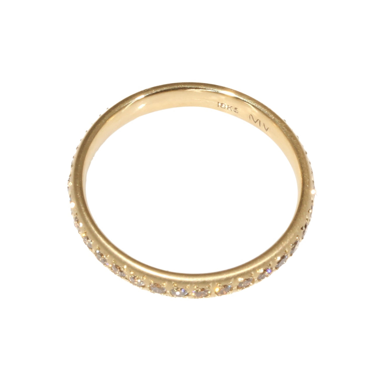Celeste Band with Champagne Diamonds in 18k Gold