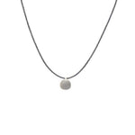 Serina Necklace with Grey Beads in Silver