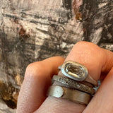 Old Mine Cushion Cut  Diamond Ring in Platinum