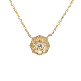 Clematis Necklace in 18k Yellow Gold