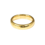 5mm Half Round Burnished Band in 22k Gold