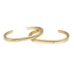 Plain Cuff with Cognac Diamonds in Golden Bronze