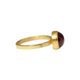 Crimson Tourmaline Ring in 22k and 18k Gold