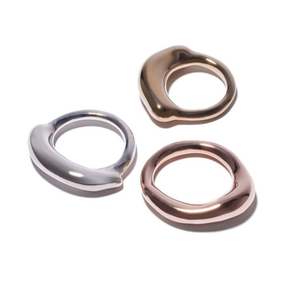 Thick Organic Band in Silver