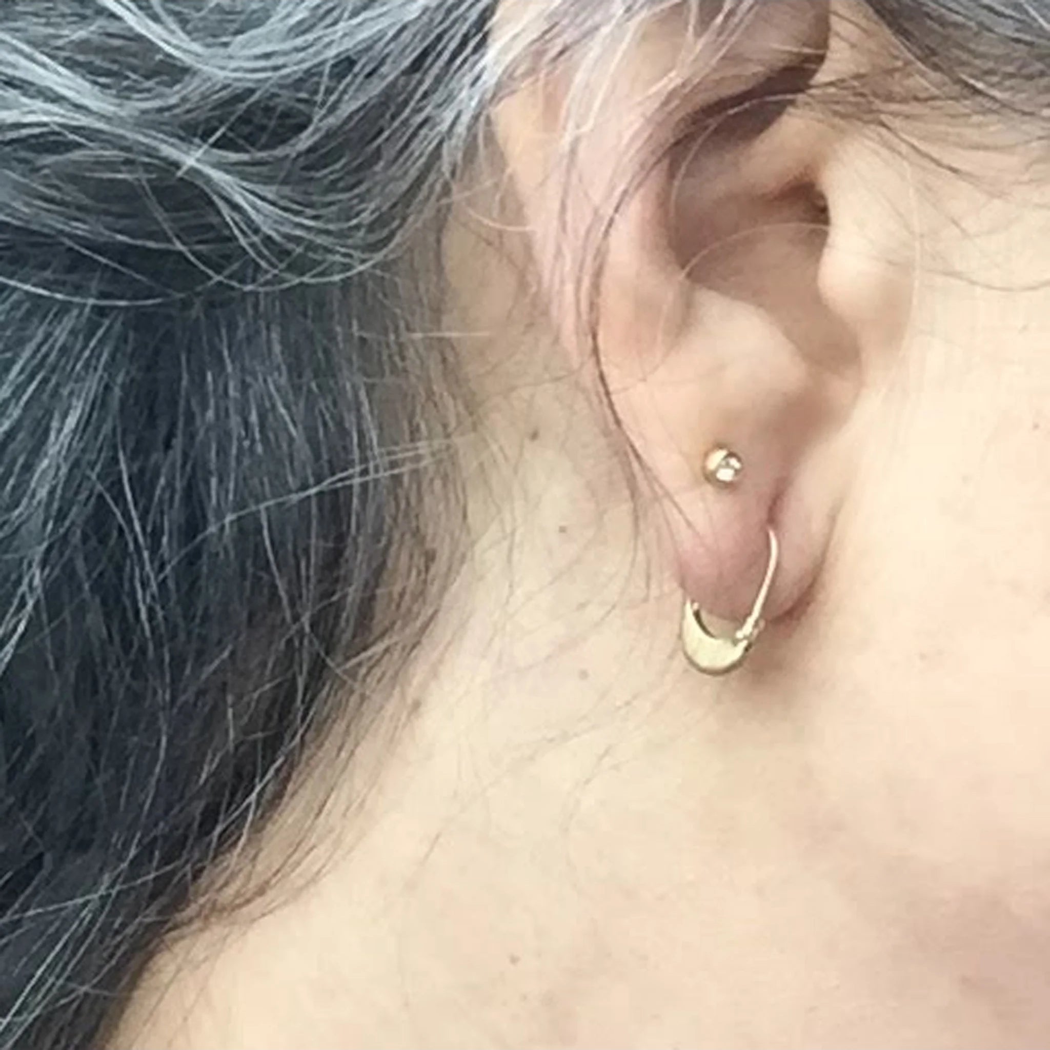 Zoe Hoops in 18k Yellow Gold