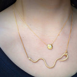 Clematis Necklace in 18k Yellow Gold