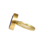 Rough Lapis Ring in 18k & 22k Yellow Gold