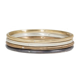 Modeled Bangle with (4) White Diamonds