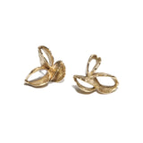Banksia Post Earrings in Yellow Bronze