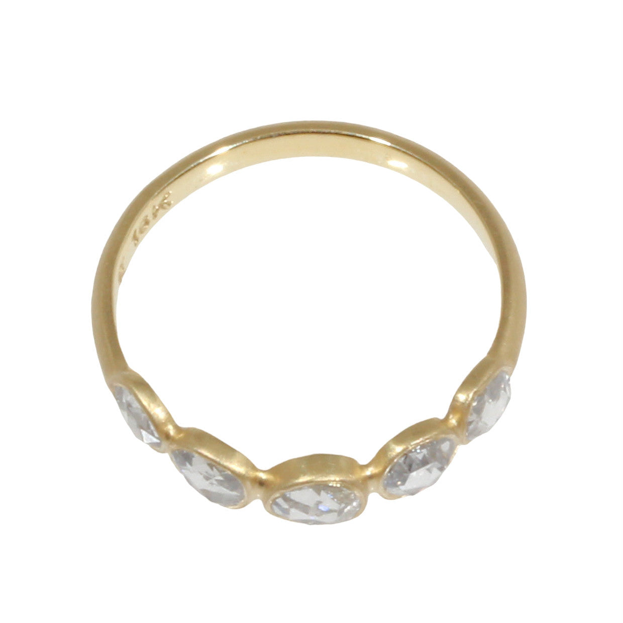 Five Rosecut Diamond Ring in 18k Gold