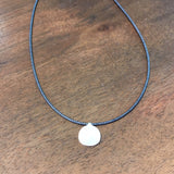 Serina Necklace with Grey Beads in Silver