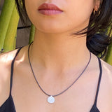 Serina Necklace with Grey Beads in Silver