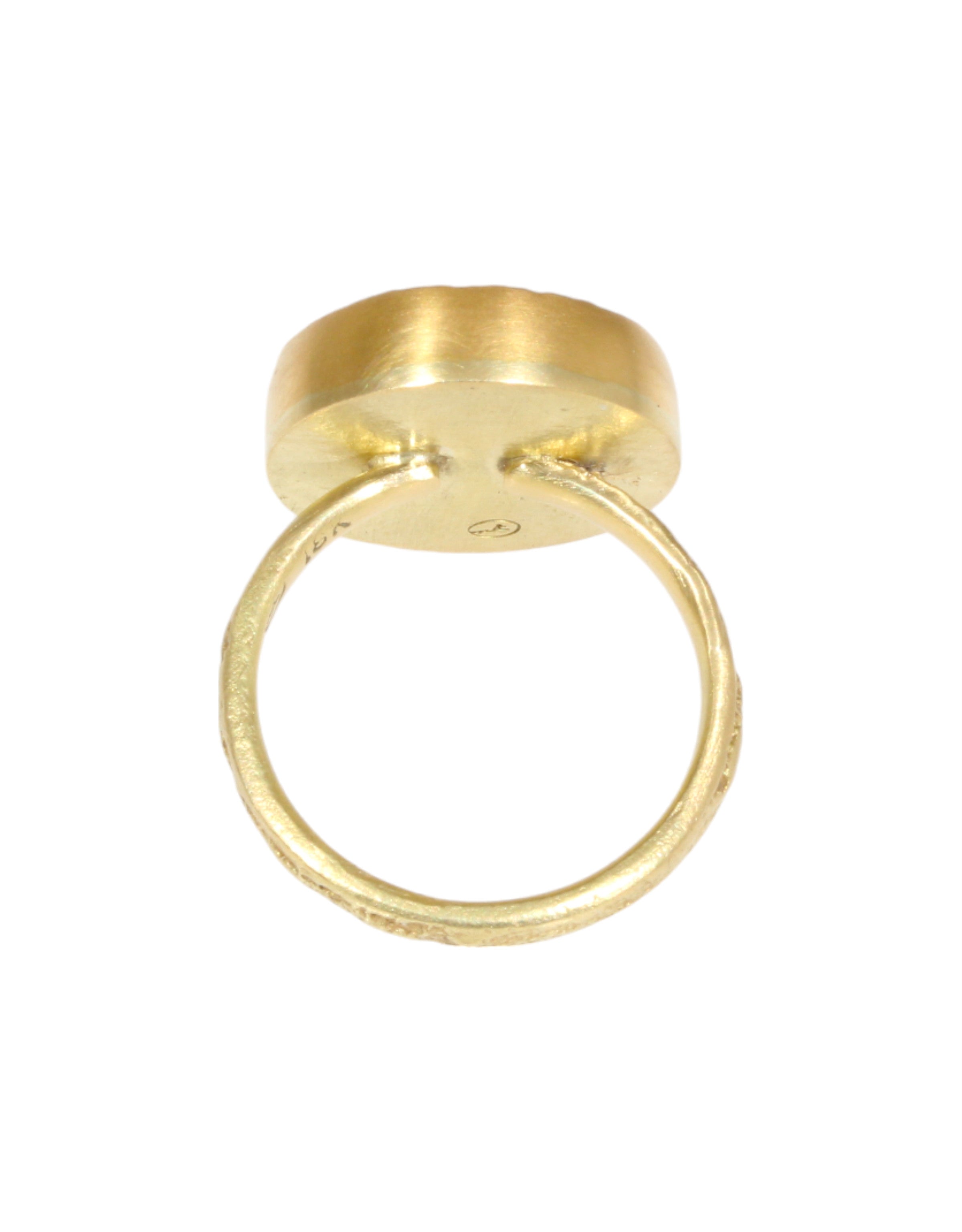 Rough Lapis Ring in 18k & 22k Yellow Gold