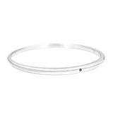 Tapered Bangle with 1.8mm Black Diamond