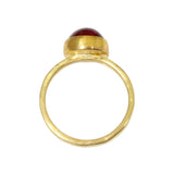 Crimson Tourmaline Ring in 22k and 18k Gold