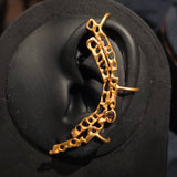 Koraru Ear Cuff with Rose Cut Cognac Diamond in 18k Vermeil