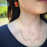 Clematis Necklace in 18k Yellow Gold
