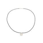 Serina Necklace with Grey Beads in Silver