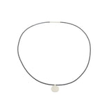 Serina Necklace with Grey Beads in Silver
