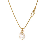 Baroque Pearl Charm Pendant in 18k Gold