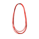 Pomegranate Sweep Necklace in Red