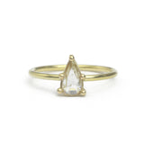 Yellow Rose Cut Diamond Solitaire in 18k Gold