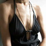 Melded Simple Necklace in Gold and Haze - 60"